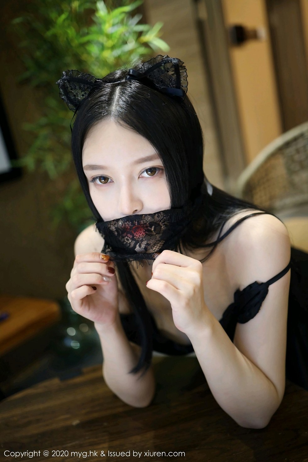 [MyGirl美媛馆]Vol.457_女神唐琪儿神秘蒙面主题黑色低胸连身裙秀白嫩豪乳诱惑写真113P