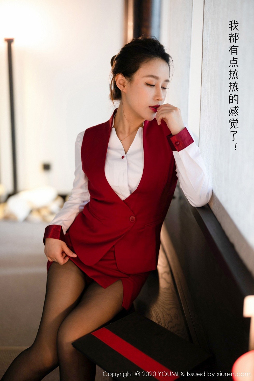 [YouMi尤蜜荟]Vol.562_嫩模徐安安杭州旅拍私人管家剧情主题性感红色内衣完美诱惑写真86P