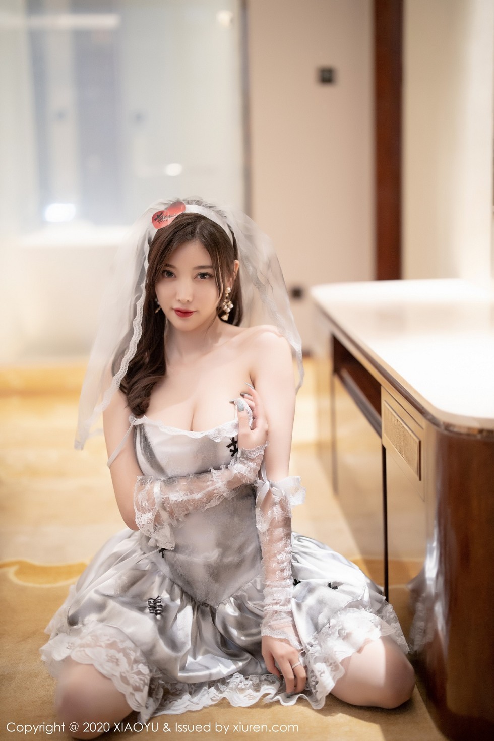 [XiaoYu画语界]Vol.423_女神杨晨晨sugar私房薄透婚纱配情趣内裤秀火辣身材诱惑写真61P