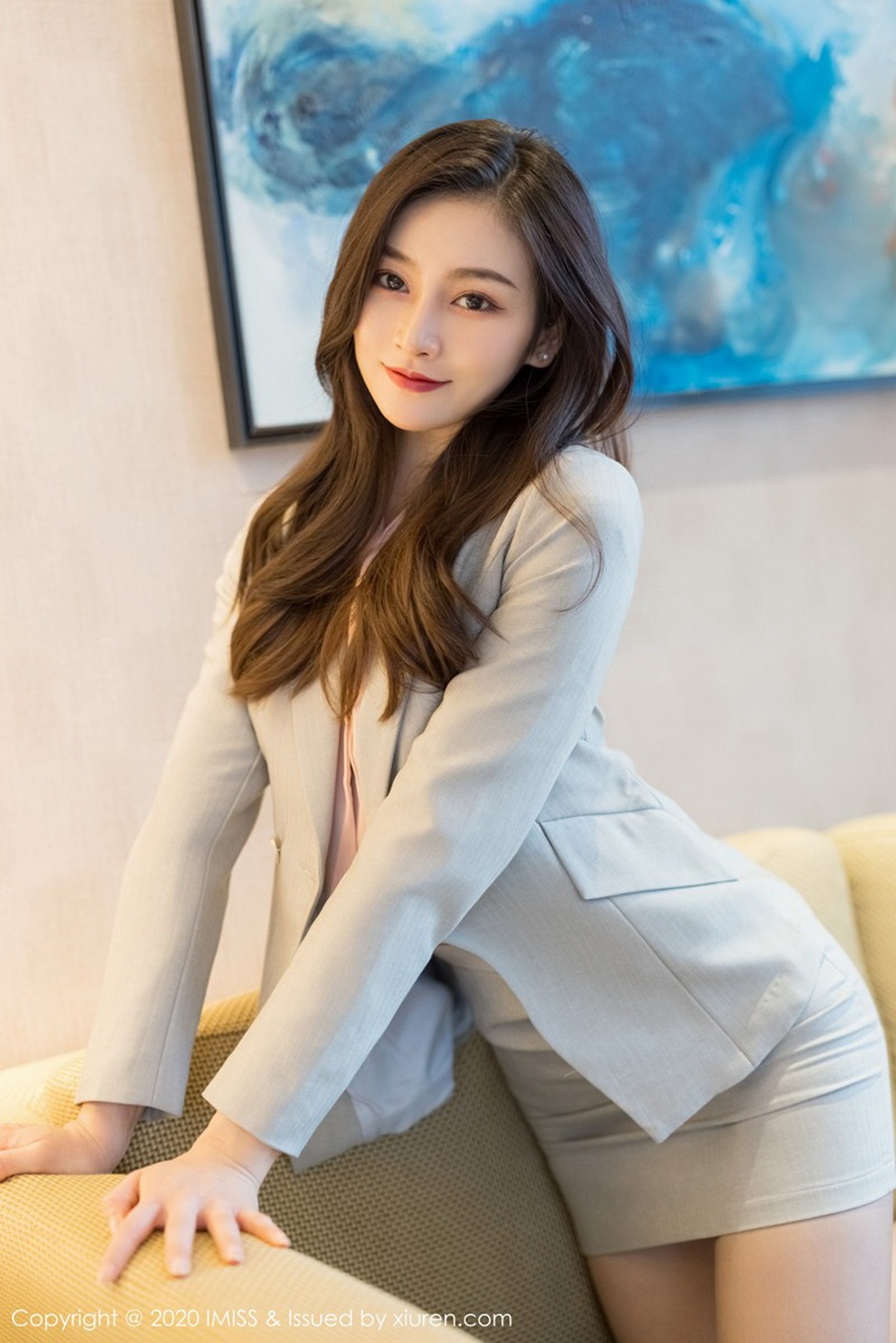 [IMISS爱蜜社]Vol.538_气质美女Vanessa脱OL制服露性感内衣秀完美身材诱惑写真60P