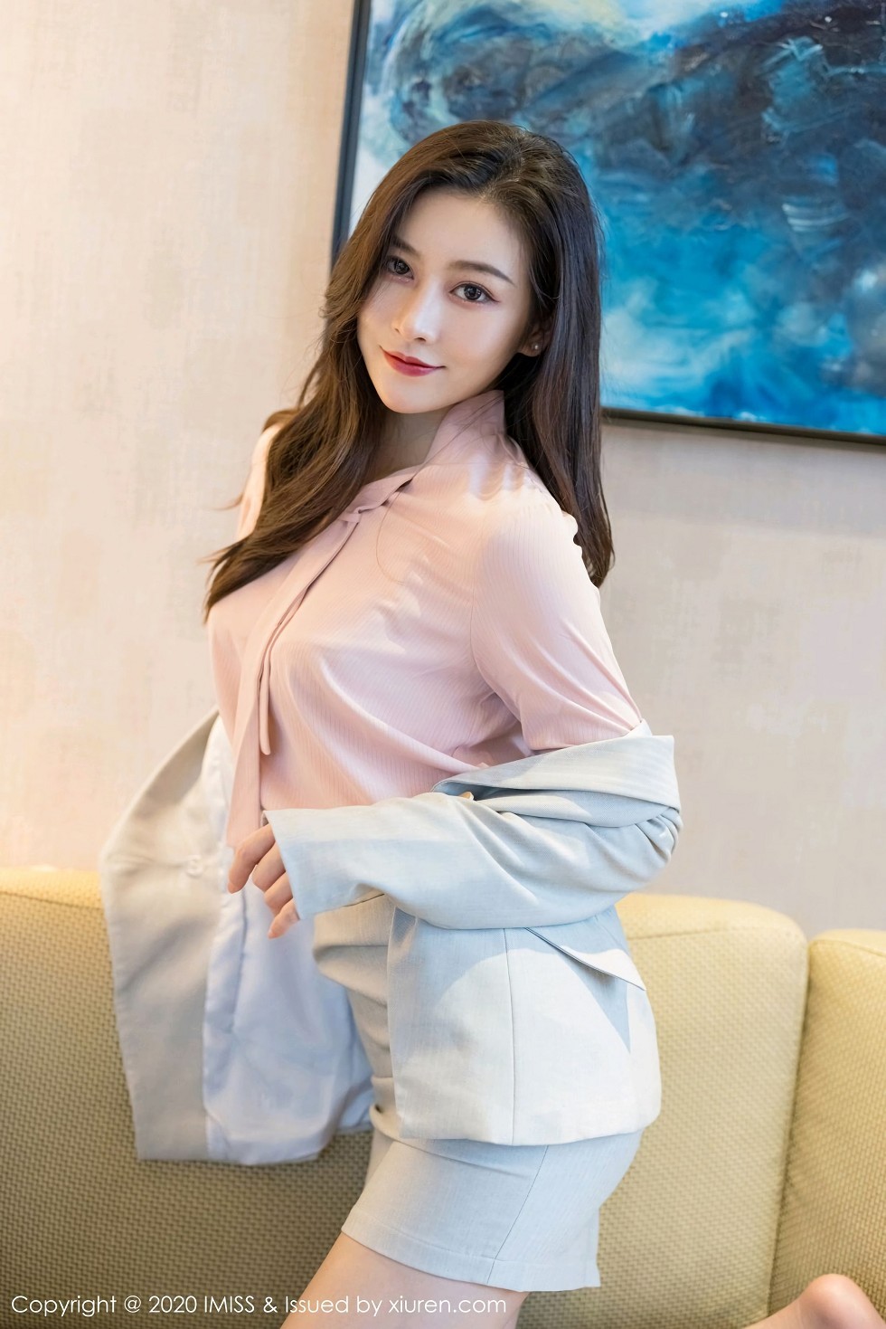 [IMISS爱蜜社]Vol.538_气质美女Vanessa脱OL制服露性感内衣秀完美身材诱惑写真60P