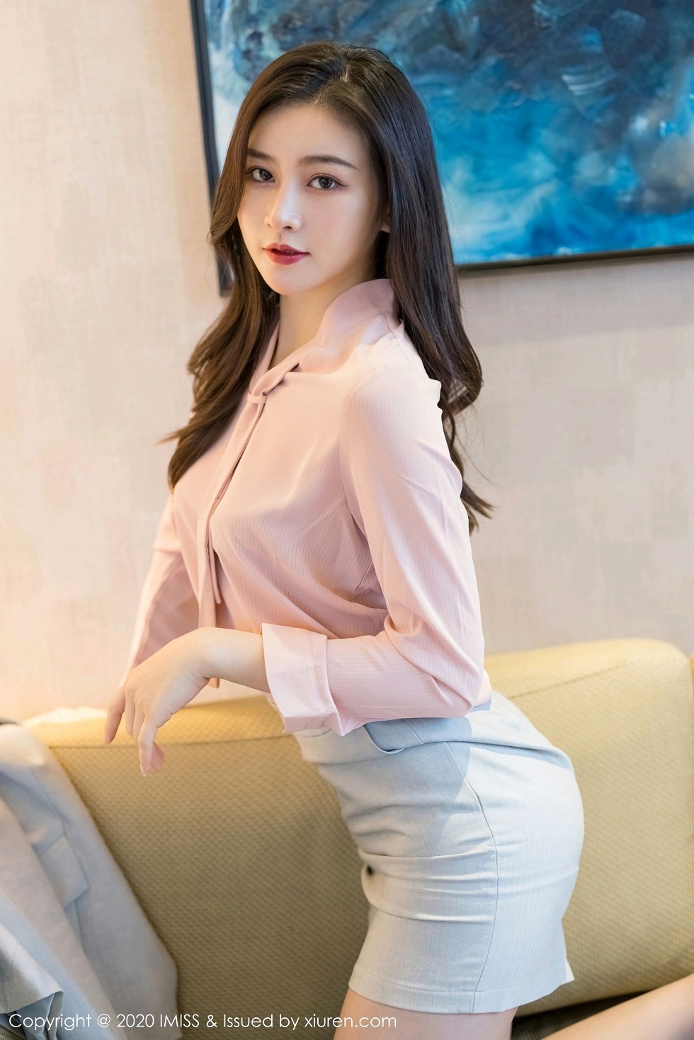 [IMISS爱蜜社]Vol.538_气质美女Vanessa脱OL制服露性感内衣秀完美身材诱惑写真60P