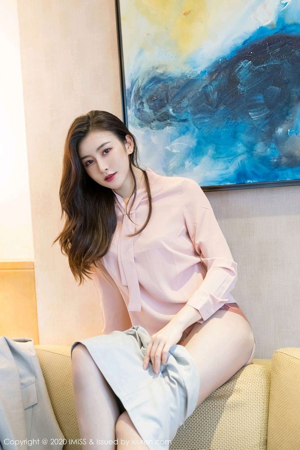 [IMISS爱蜜社]Vol.538_气质美女Vanessa脱OL制服露性感内衣秀完美身材诱惑写真60P
