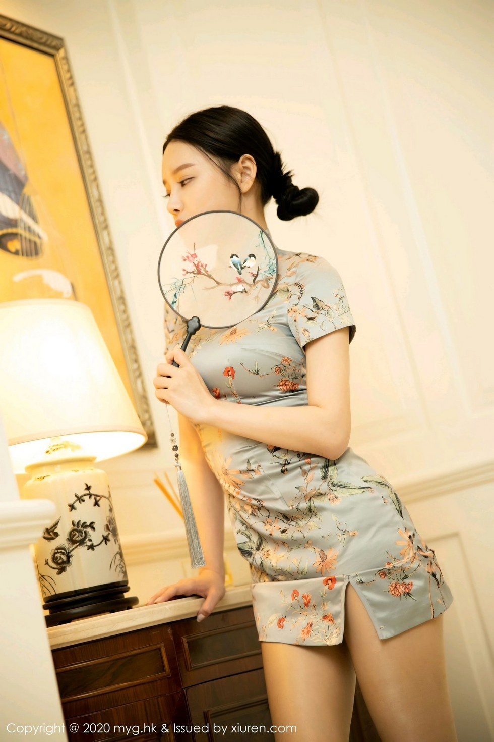 [MyGirl美媛馆]Vol.473_女神唐琪儿床上古典婀娜旗袍配肉丝裤袜撩人姿势诱惑写真148P