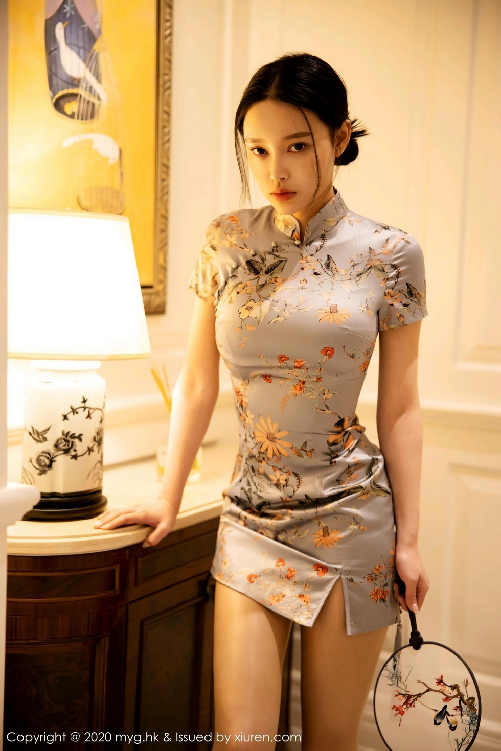 [MyGirl美媛馆]Vol.473_女神唐琪儿床上古典婀娜旗袍配肉丝裤袜撩人姿势诱惑写真148P