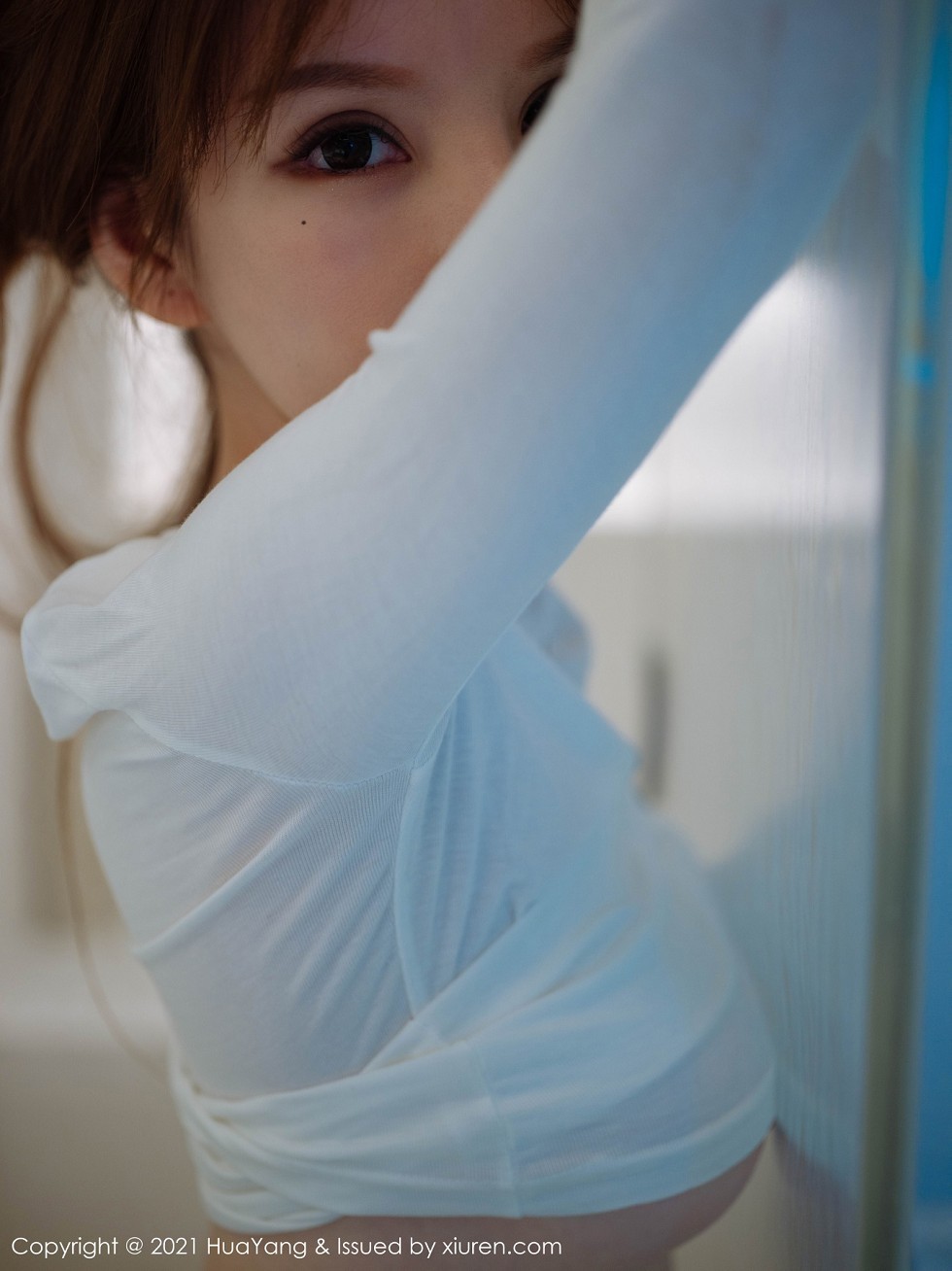 [HuaYang花漾]Vol.357_女神周于希Sandy厦门旅拍薄透白色T真空激凸撩人诱惑写真71P