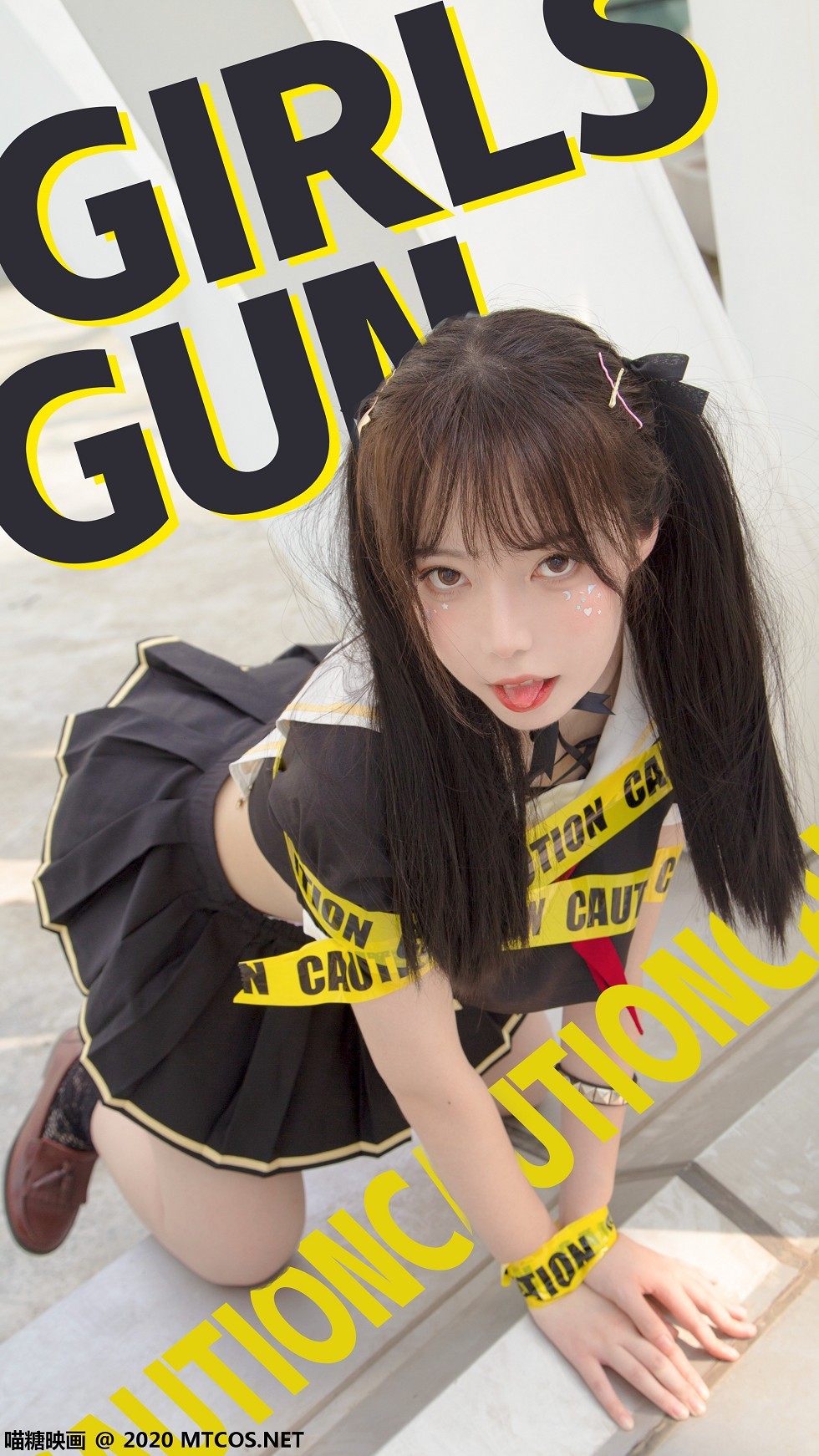 [喵糖映画]Vol.314_魔法少女户外性感黑色制服短裙露白嫩美腿迷人诱惑写真35P