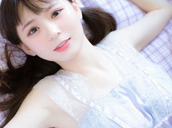 Vol.321_双马尾辫美少女私人蓝色蕾丝睡衣秀白皙美腿性感迷人写真20P