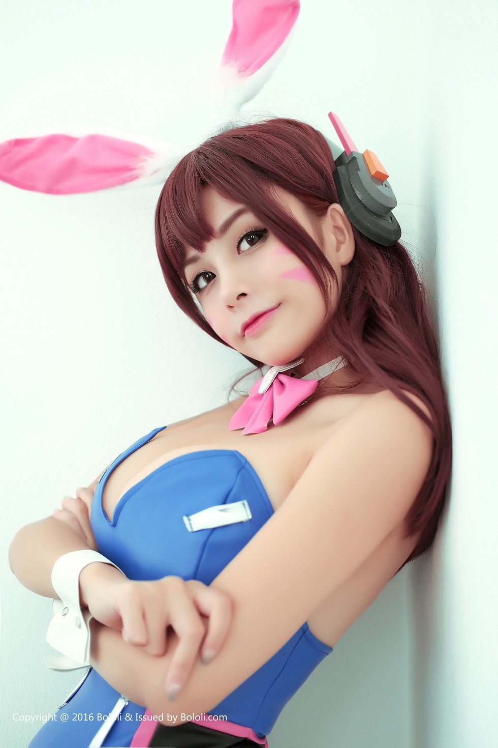 [Tukmo兔几盟]Vol.116_女神夏美酱黑丝兔女郎DVAcos系列秀豪乳翘臀诱惑写真30P