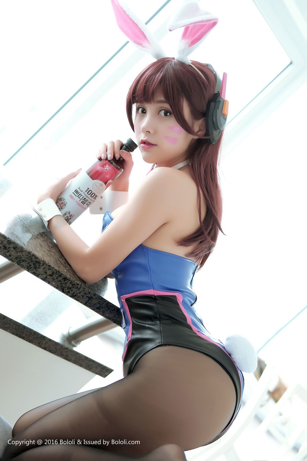 [Tukmo兔几盟]Vol.116_女神夏美酱黑丝兔女郎DVAcos系列秀豪乳翘臀诱惑写真30P