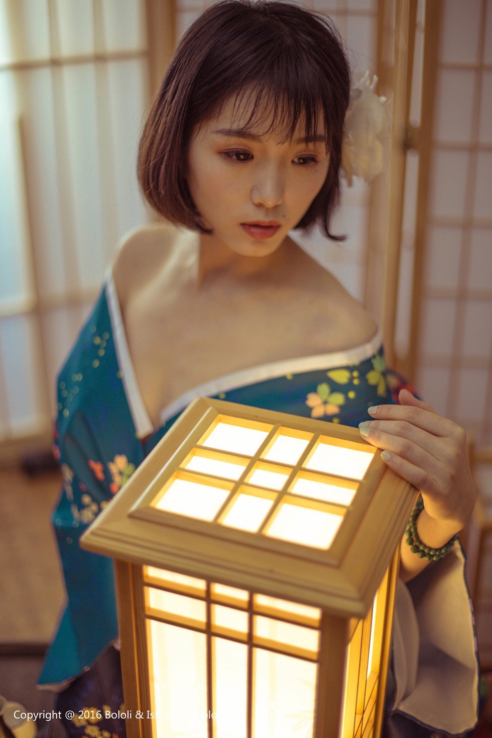 [BoLoli波萝社新刊]Vol.132_气质美女库库居家日系和服半露酥胸性感迷人写真34P