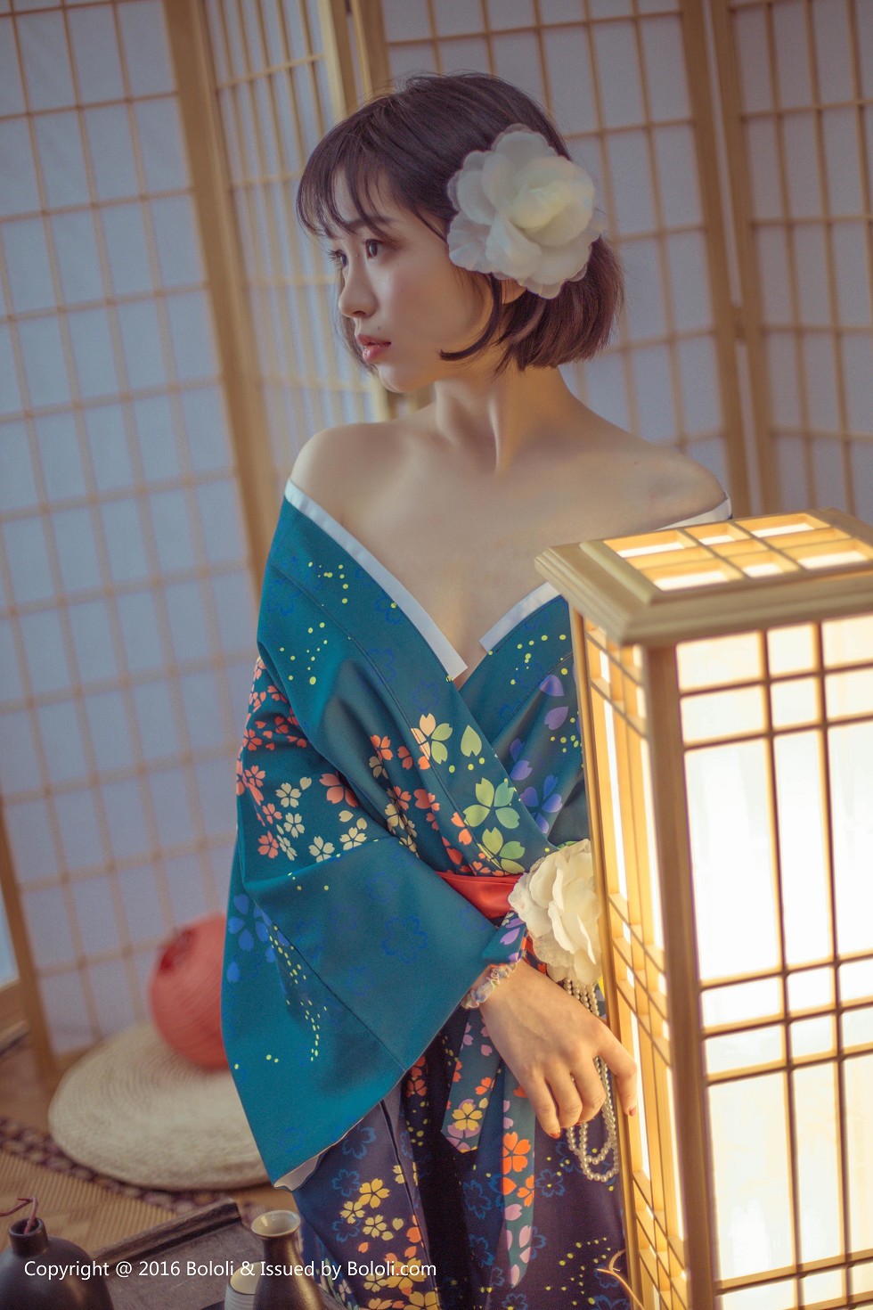 [BoLoli波萝社新刊]Vol.132_气质美女库库居家日系和服半露酥胸性感迷人写真34P