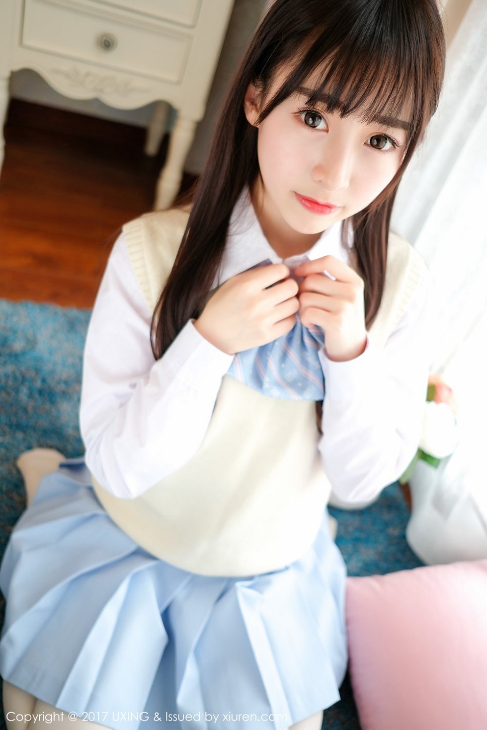 [UXING优星馆]Vol.041_萝莉妹子丸子mayuki清纯学生装秀完美身材清爽迷人写真43P
