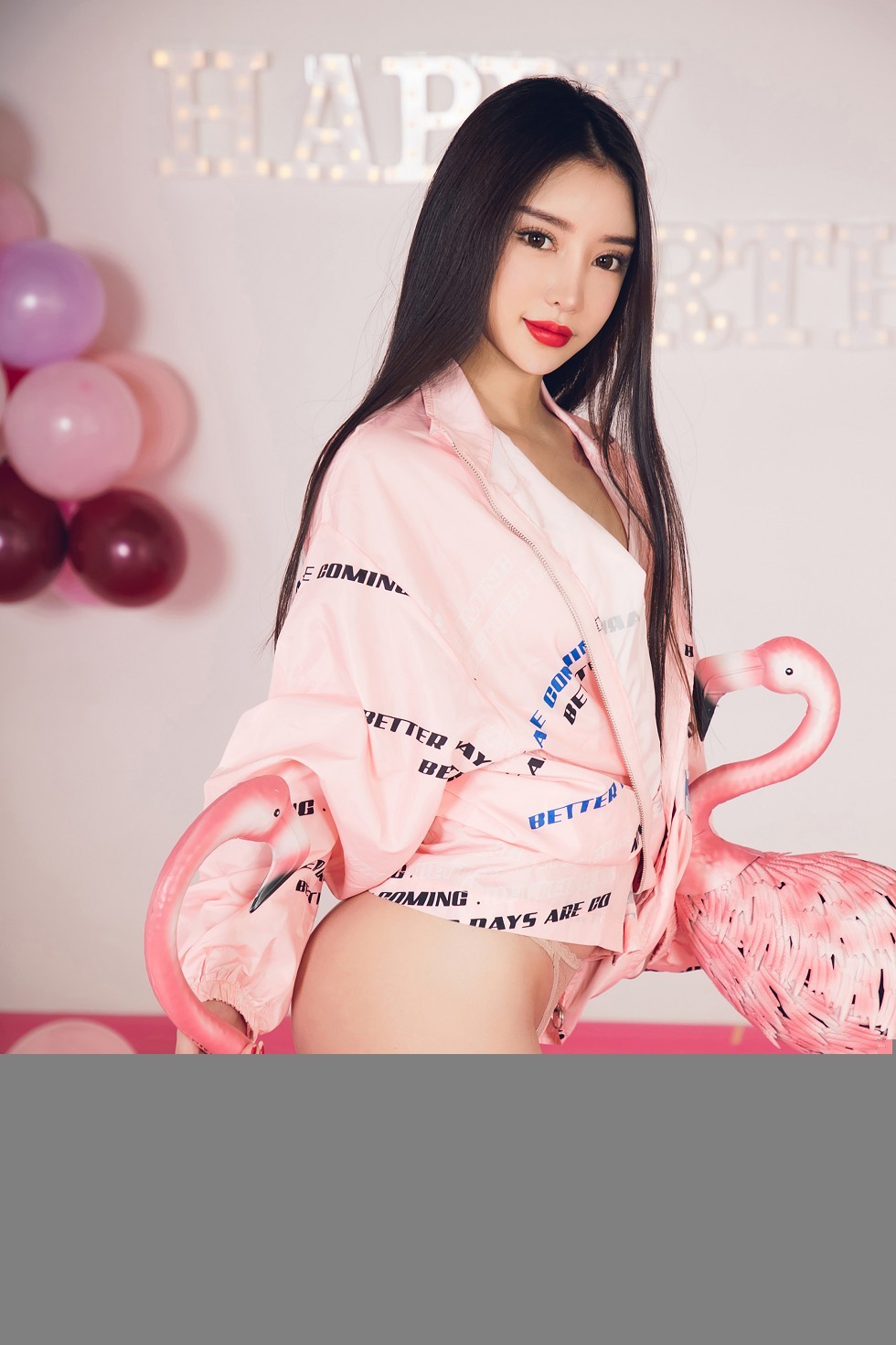 [Ugirls尤果网]U414_尤果网五周年新年特辑庆典嫩模美女喜庆红色诱惑写真65P