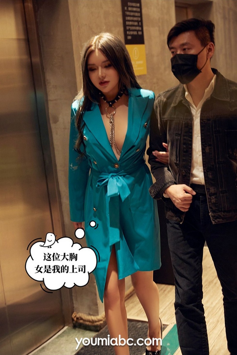 [YouMi尤蜜]Vol.576_嫩模李薇薇酒店男伴剧情主题脱连身裙露火辣身材撩人诱惑写真10P
