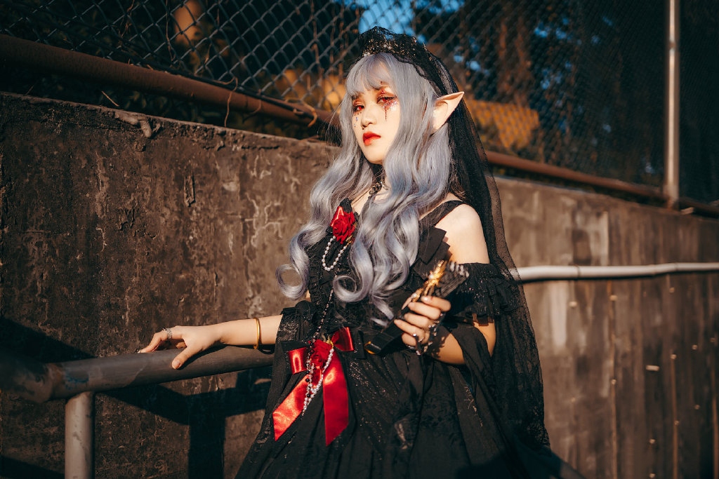 洛丽塔青春美女精灵cosplay性感图片