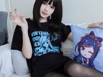 Vol.331_齐刘海美少女卧室性感黑色丝袜裤袜+白色长T秀美腿迷人骚扰写真20P