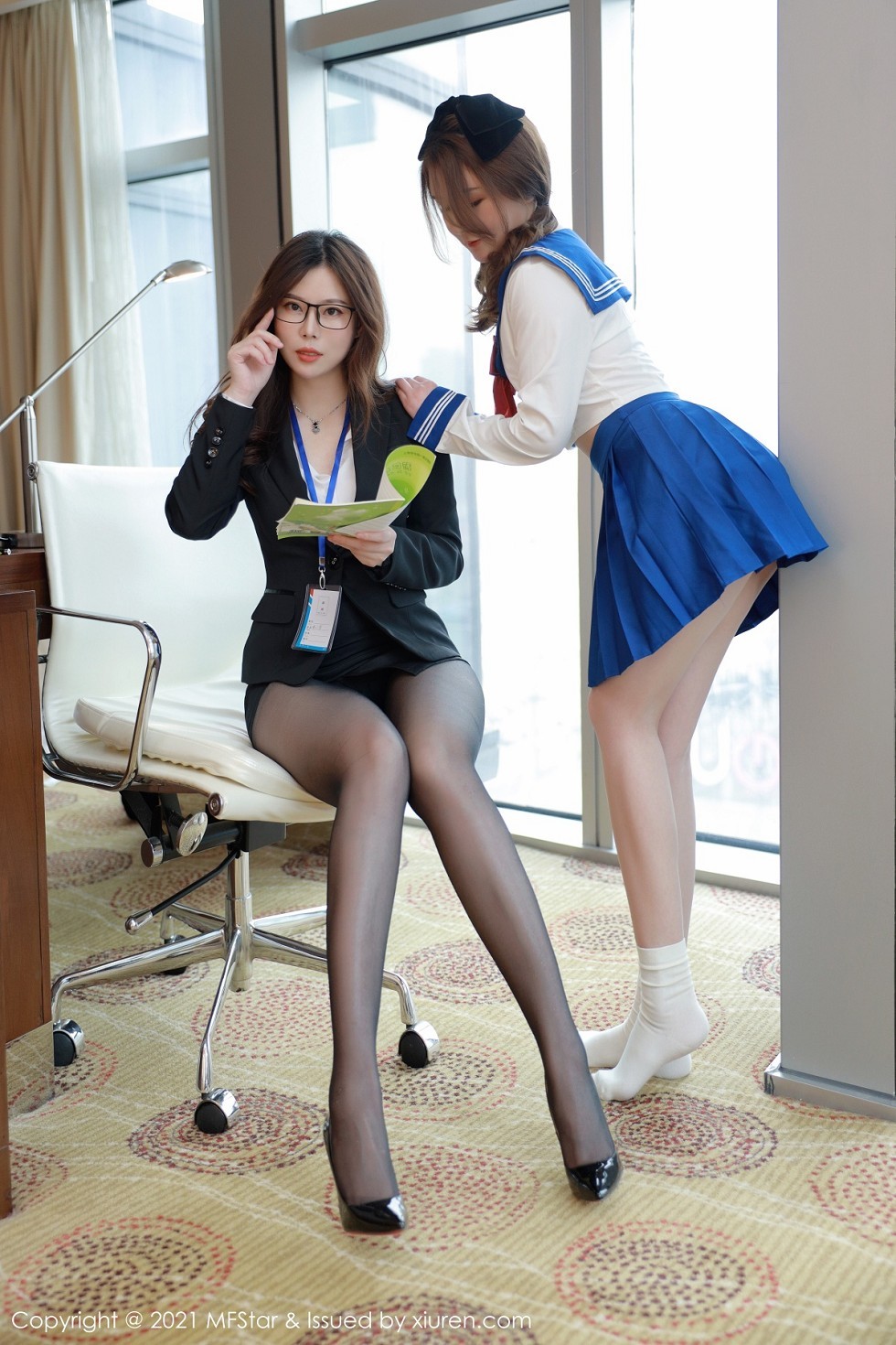 [MFStar模范学院]Vol.451_模范学院模特合集丽质模特演绎师生情私房角色剧情写真53P