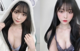 正妹校花「桥本有菜」熊熊装太骚扰，「白皙深沟」给粉丝好大诚意