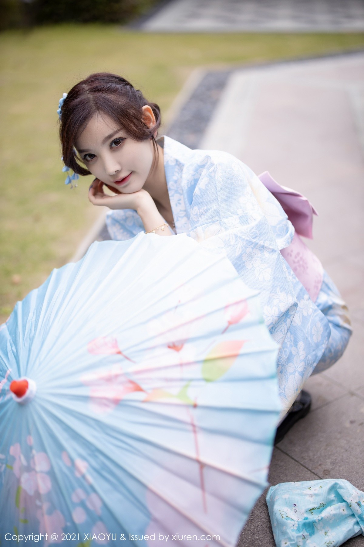 jpxgyw.com[XiaoYu画语界]Vol.482_女神杨晨晨sugar厦门旅拍户外日式和服系列半脱撩人诱惑写真80P