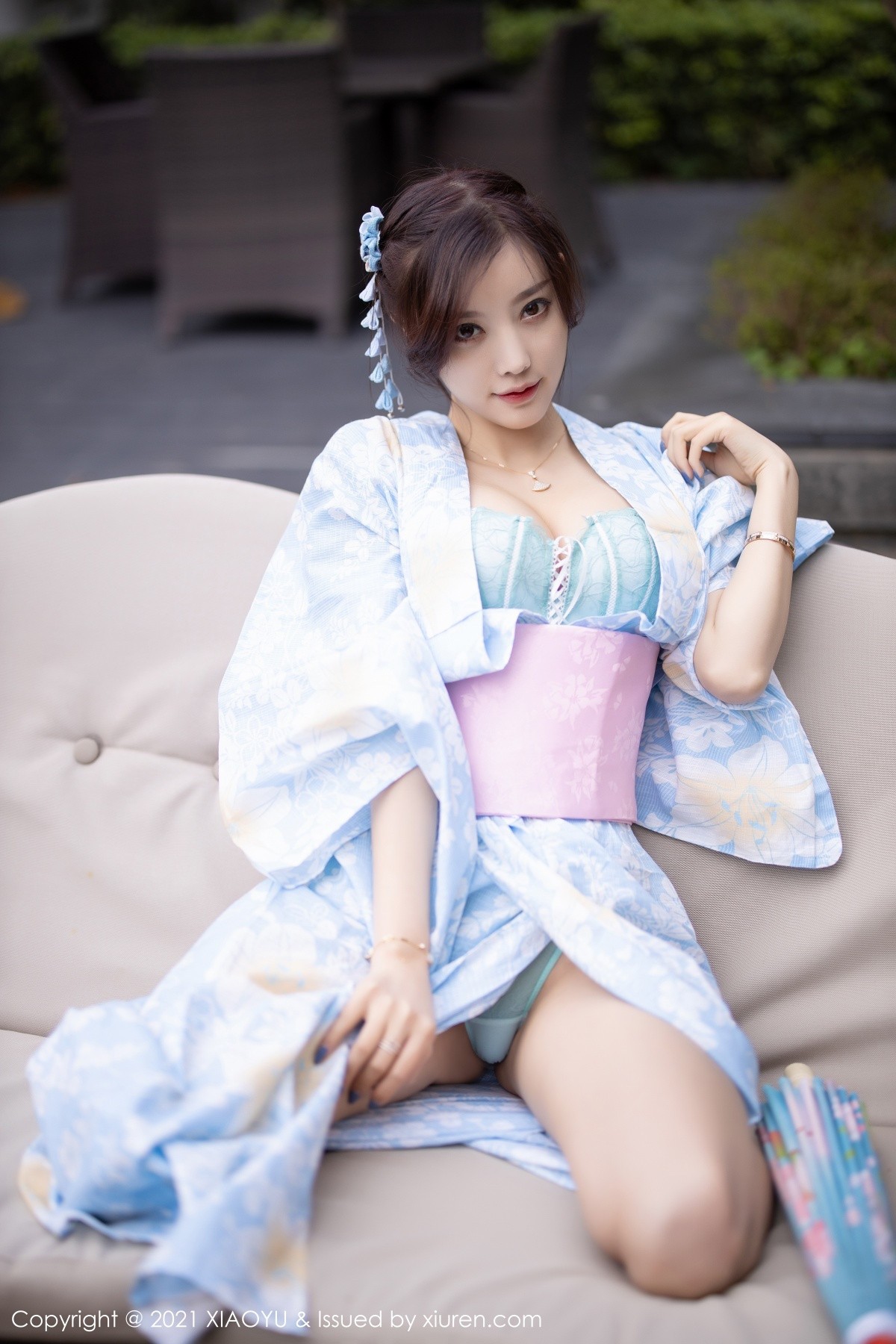 jpxgyw.com[XiaoYu画语界]Vol.482_女神杨晨晨sugar厦门旅拍户外日式和服系列半脱撩人诱惑写真80P