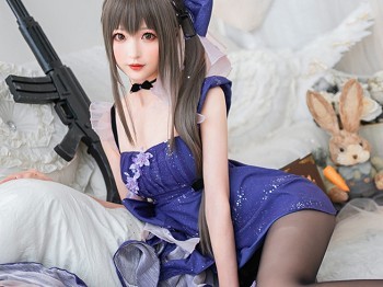 Vol.354_蓝裙蝶青春美女私人Cosplay主题性感黑色丝袜裤袜秀美腿撩人骚扰写真20P