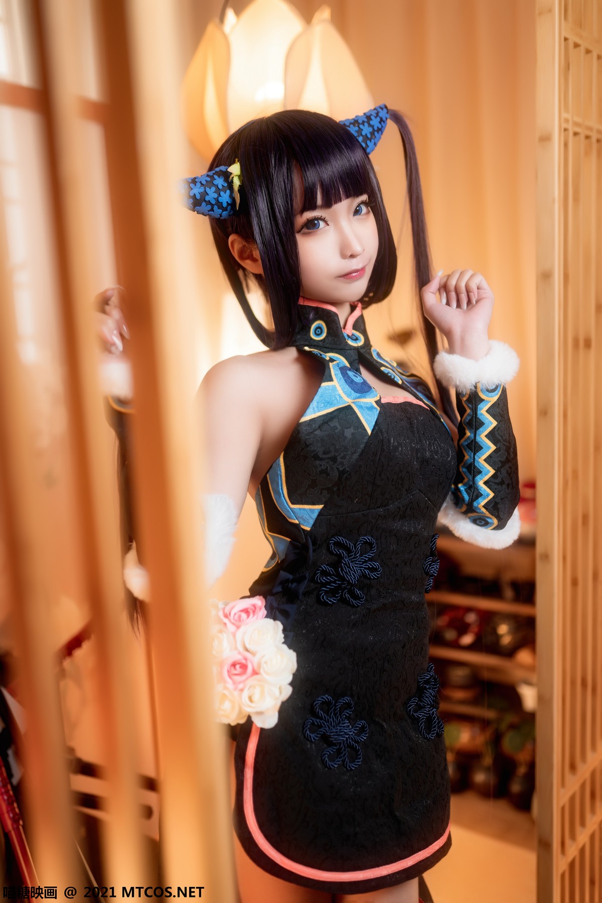 jpxgyw.com[喵糖映画]Vol.358_丰满美少女杨玉环主题私房古韵旗袍半撩露性感美腿诱惑写真28P