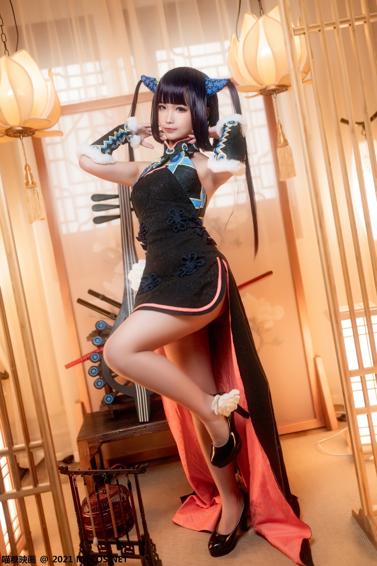 jpxgyw.com[喵糖映画]Vol.358_丰满美少女杨玉环主题私房古韵旗袍半撩露性感美腿诱惑写真28P