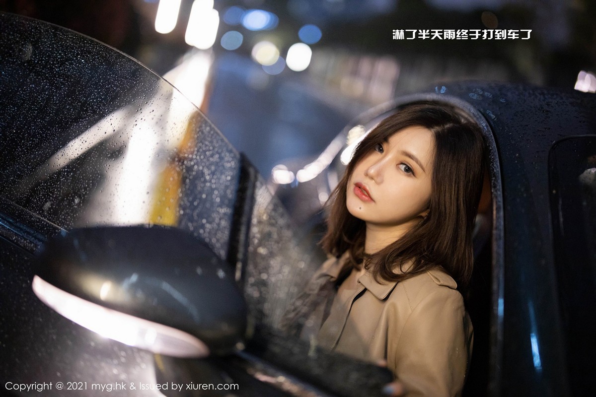 jpxgmn.cc[MyGirl美媛馆]Vol.500_女神绮里嘉Carina雨夜打车主题黑色内衣配黑丝吊袜诱惑写真68P
