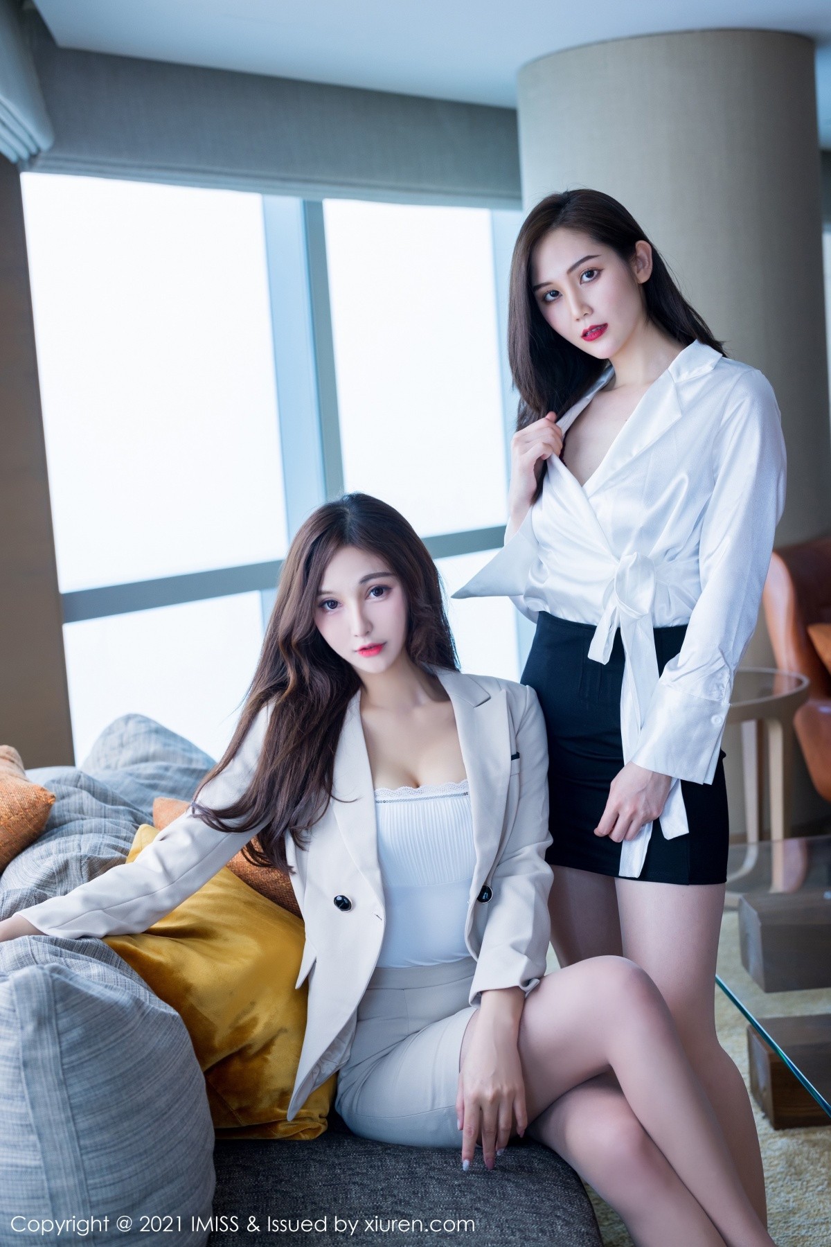 jpxgmn.cc[IMISS爱蜜社]Vol.570_气质模特Lavinia肉肉＆SISY思私房性感姐妹花蕾丝内衣诱惑写真53P