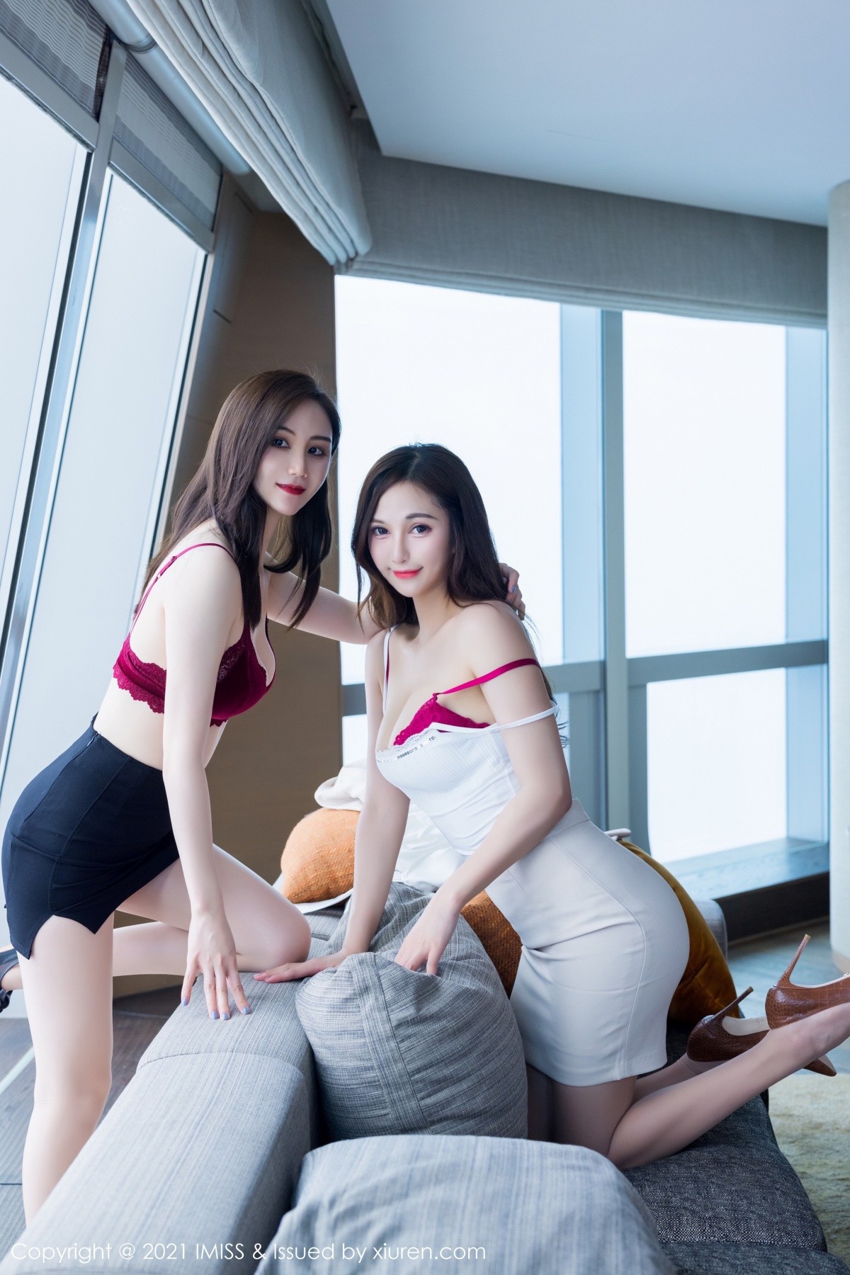 jpxgmn.cc[IMISS爱蜜社]Vol.570_气质模特Lavinia肉肉＆SISY思私房性感姐妹花蕾丝内衣诱惑写真53P