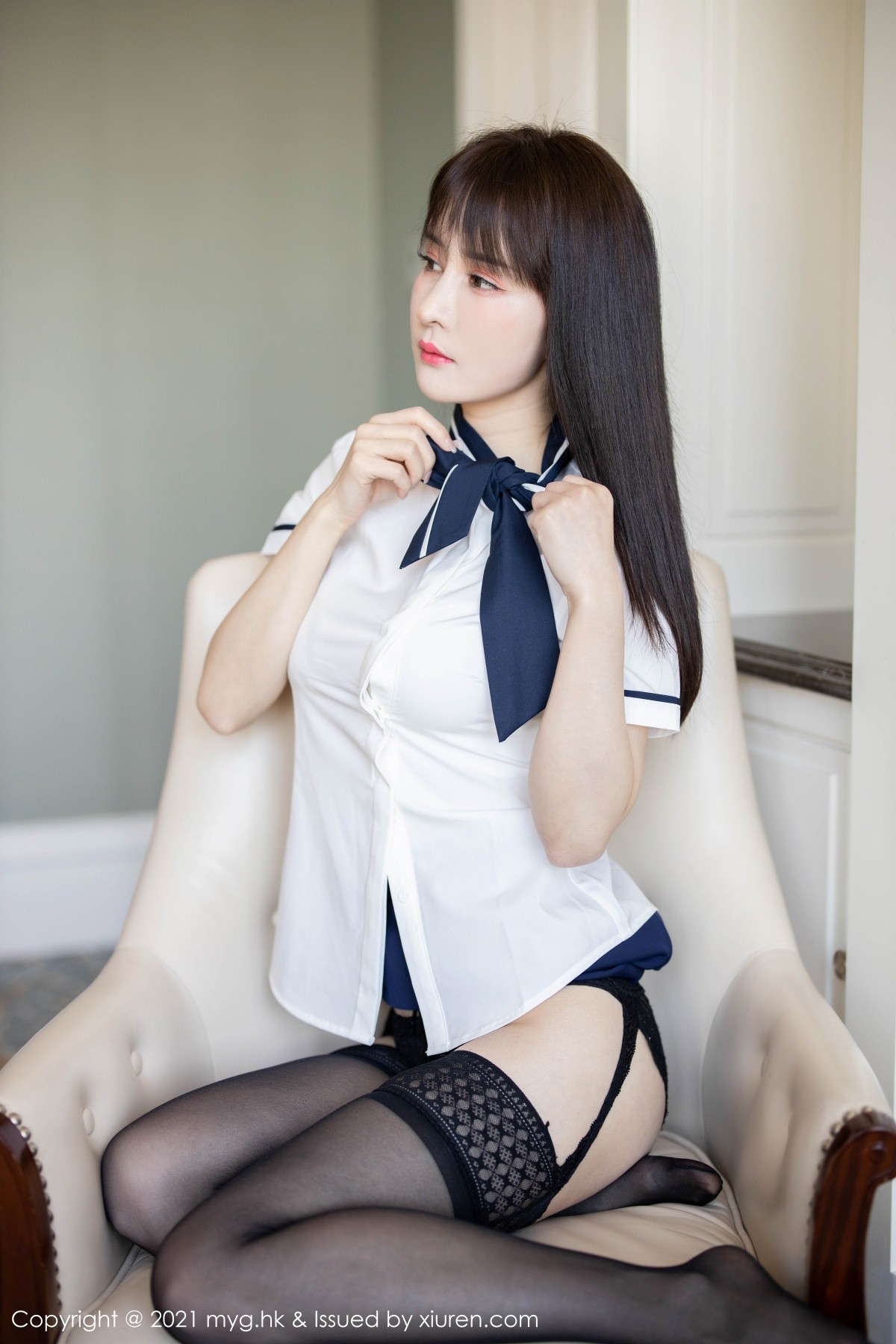 jpxgmn.cc[MyGirl美媛馆]Vol.505_嫩模蔡文钰Abby白衬衫配黑短裙黑丝吊袜秀丰满身材诱惑写真67P