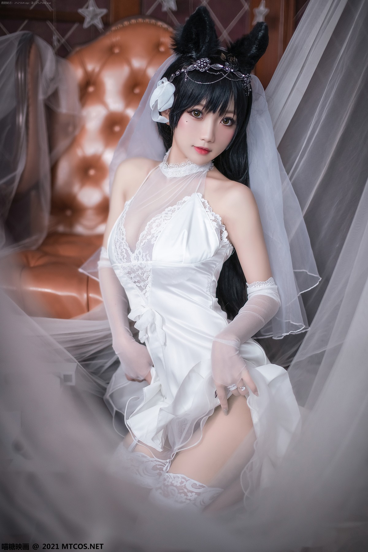 jpxgmn.cc[喵糖映画]Vol.381_美少女花嫁cos主题白色透视婚纱配蕾丝吊袜秀火辣身材诱惑写真23P