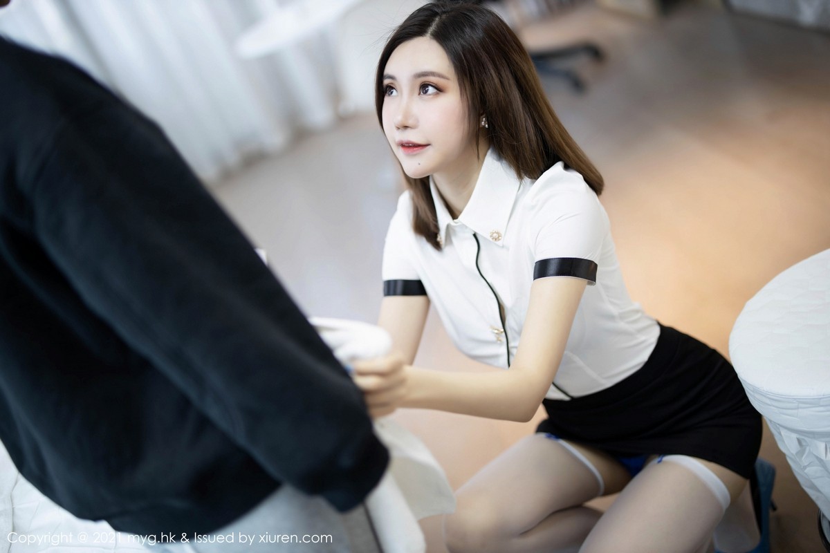 jpxgmn.cc[MyGirl美媛馆]Vol.511_女神绮里嘉Carina按摩室主题缕空内衣配蕾丝吊袜极致诱惑写真49P