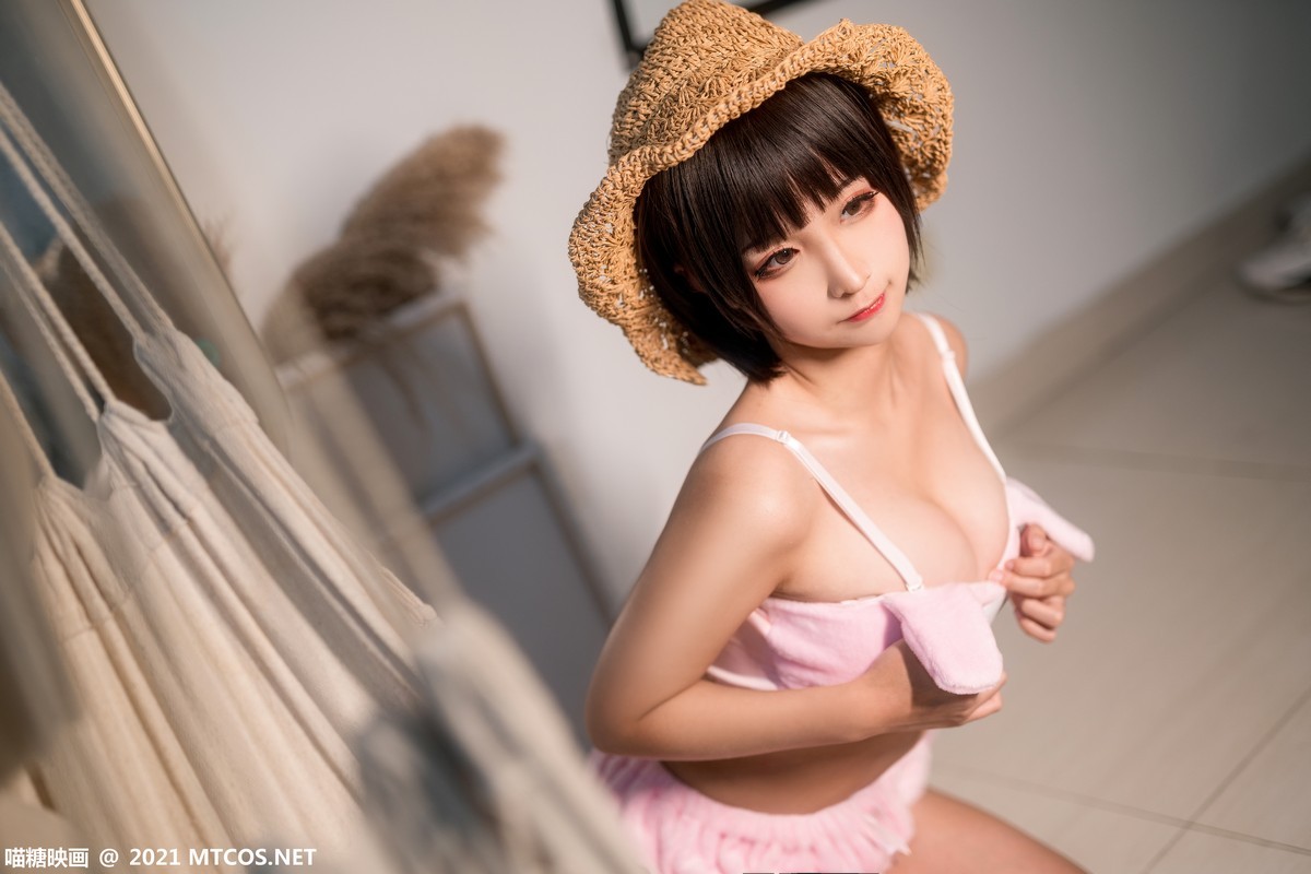 jpxgmn.cc[喵糖映画]Vol.383_草帽美少女私房粉色性感佩蒂睡衣秀完美身材迷人诱惑写真20P