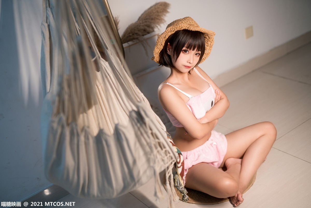 jpxgmn.cc[喵糖映画]Vol.383_草帽美少女私房粉色性感佩蒂睡衣秀完美身材迷人诱惑写真20P