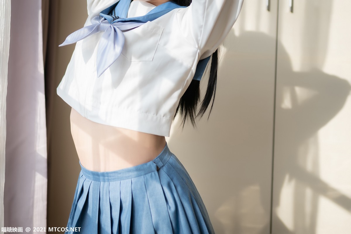 jpxgmn.cc[喵糖映画]Vol.399_JK制服少女清晨阳光主题性感百褶裙下白色腿袜秀美腿诱惑写真29P