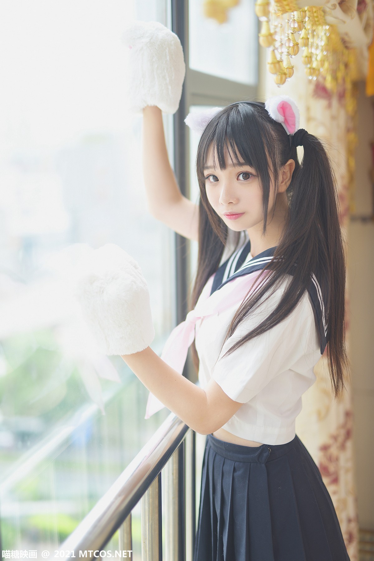 jpxgmn.cc[喵糖映画]Vol.402_粉嫩JK学妹私房性感百褶裙下白色腿袜秀美腿迷人诱惑写真47P