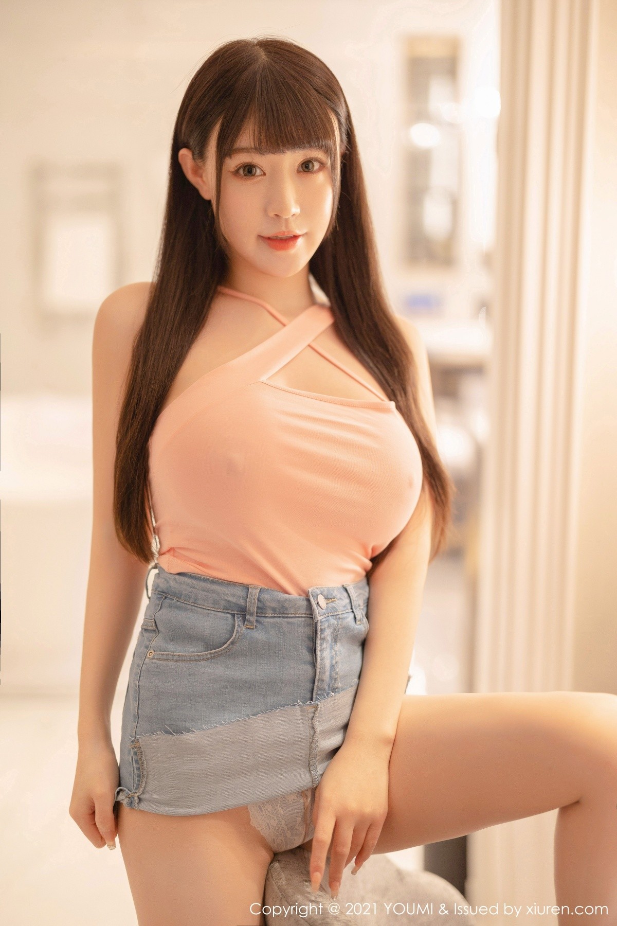 jpxgmn.cc[YouMi尤蜜荟]Vol.649_女神朱可儿Flower澳门旅拍粉色服饰半脱露豪乳撩人诱惑写真68P