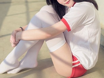 Vol.434_短发美少女校园运动会主题性感运动服配白丝袜迷人骚扰写真47P