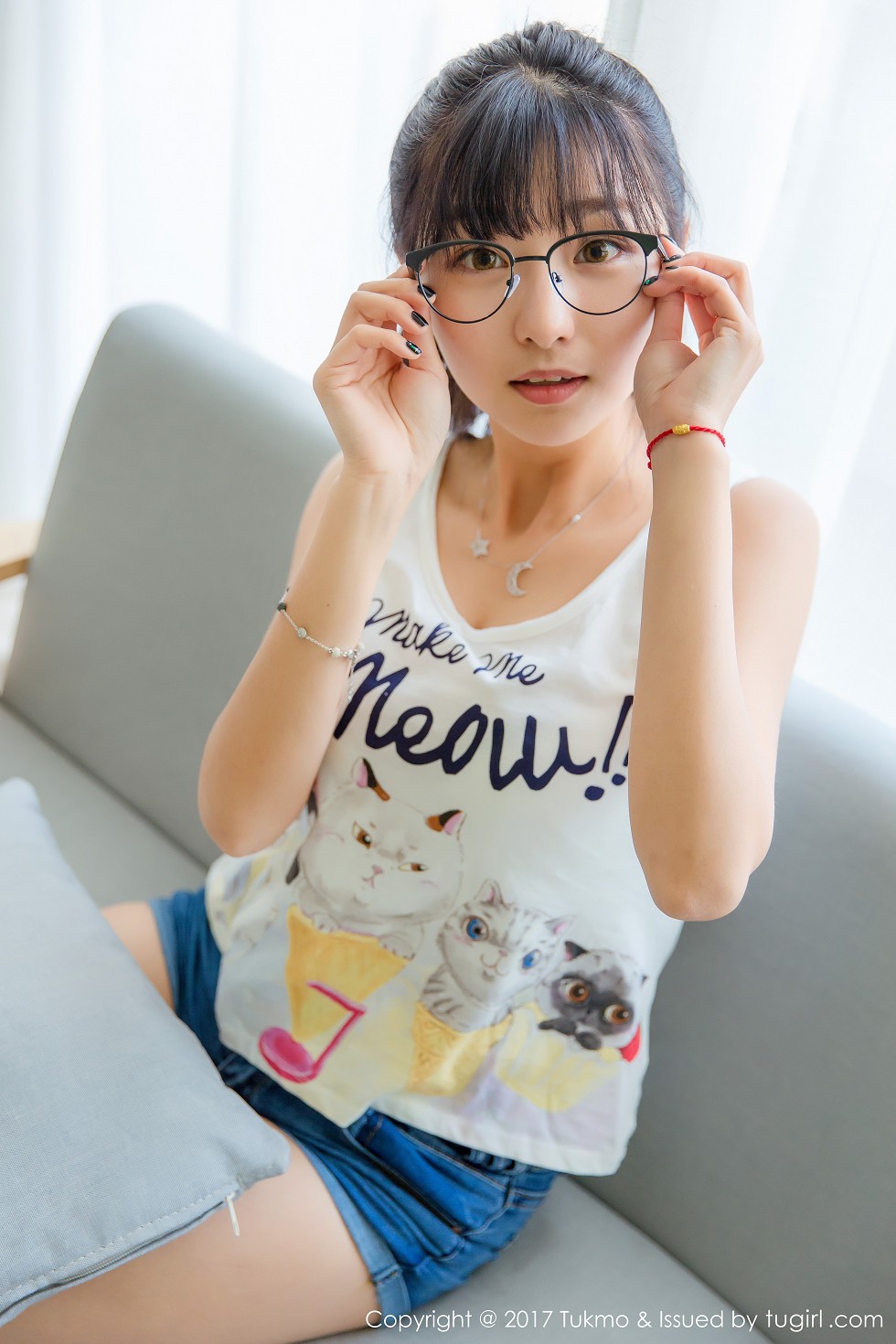 Jpxgyw.com[Tukmo兔几盟]Vol.095_巨乳萝莉球球居家牛仔裤系列娇羞可人清爽迷人写真41P