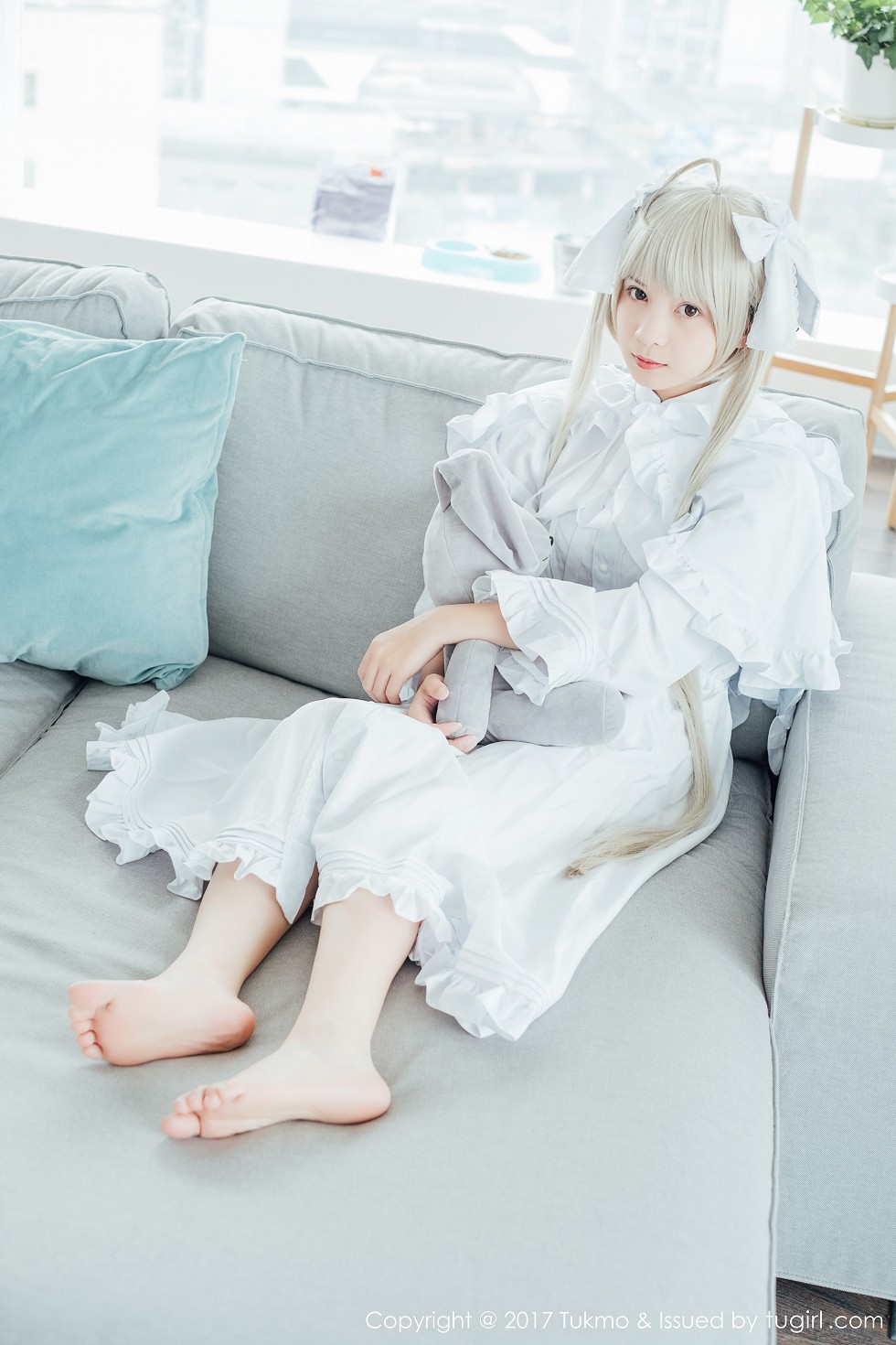 Jpxgyw.com[Tukmo兔几盟]Vol.097_新人嫩模鱼丸COS春日野穹系列雪嫩皮肤甜美迷人写真39P