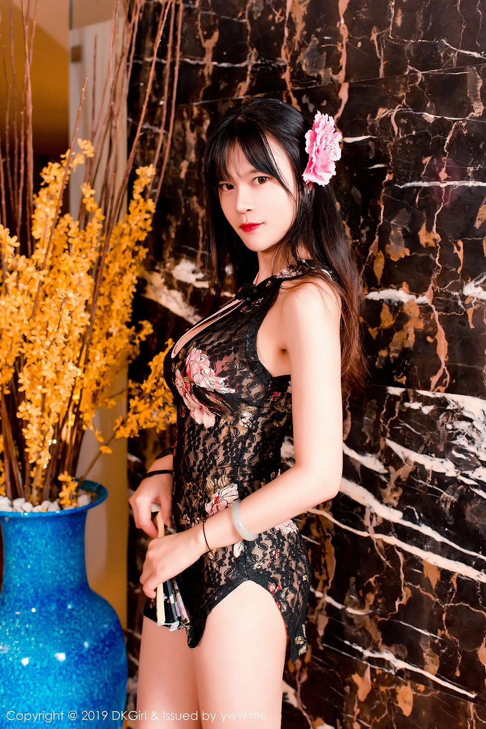 Jpxgyw.com[DKGirl御女郎]Vol.093_嫩模桃子marry私房真空镂空旗袍+蕾丝内衣完美诱惑写真46P