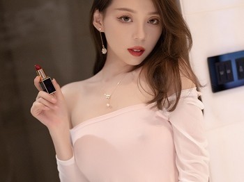 Vol.608_车模言沫私人淡粉色轻薄吊裙配白丝袜秀完美身材惹火骚扰写真83P