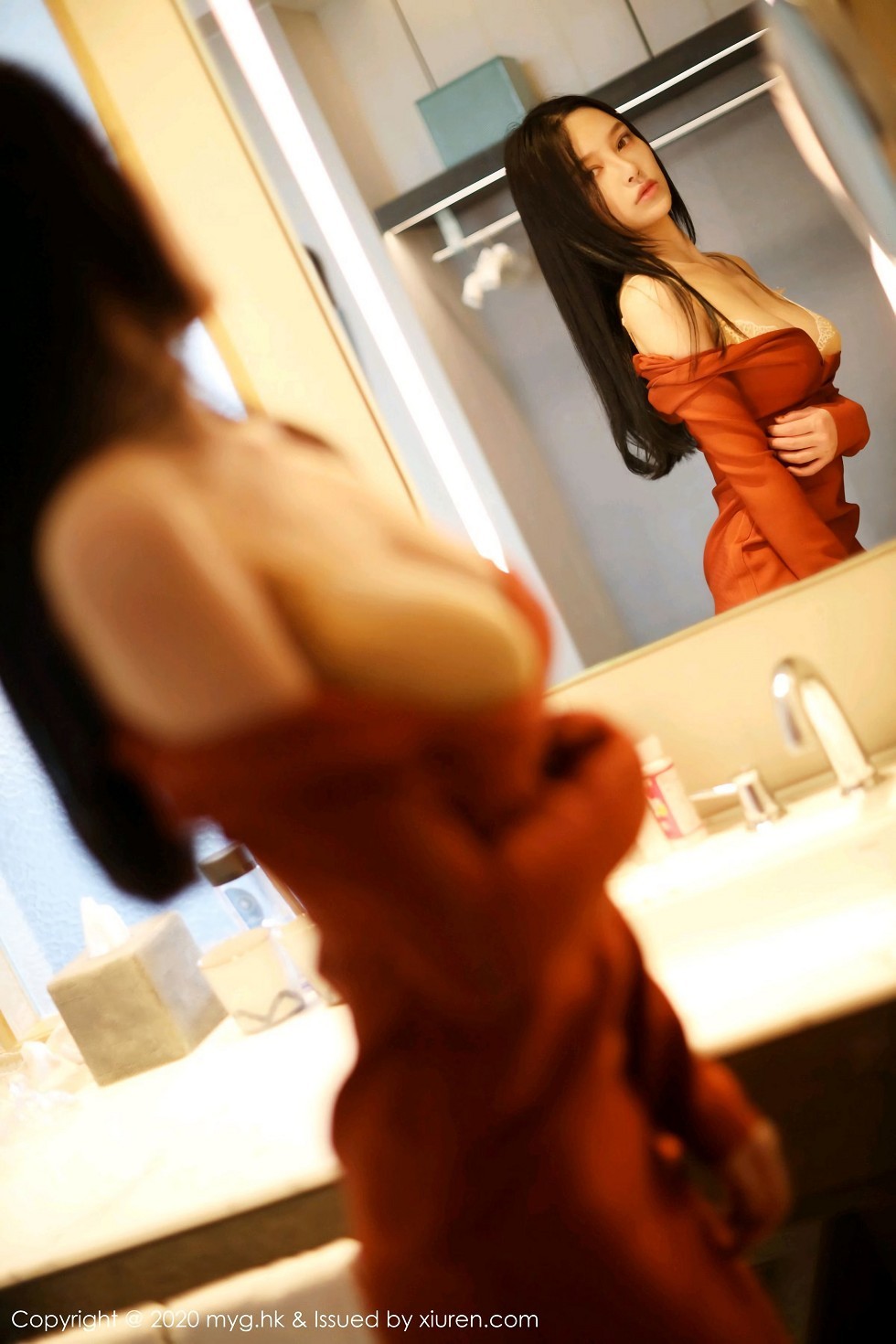 Jpxgyw.com_[MyGirl美媛馆]Vol.466_女神唐琪儿私房脱猩红连身裙露性感内衣蕾丝吊袜诱惑写真45P