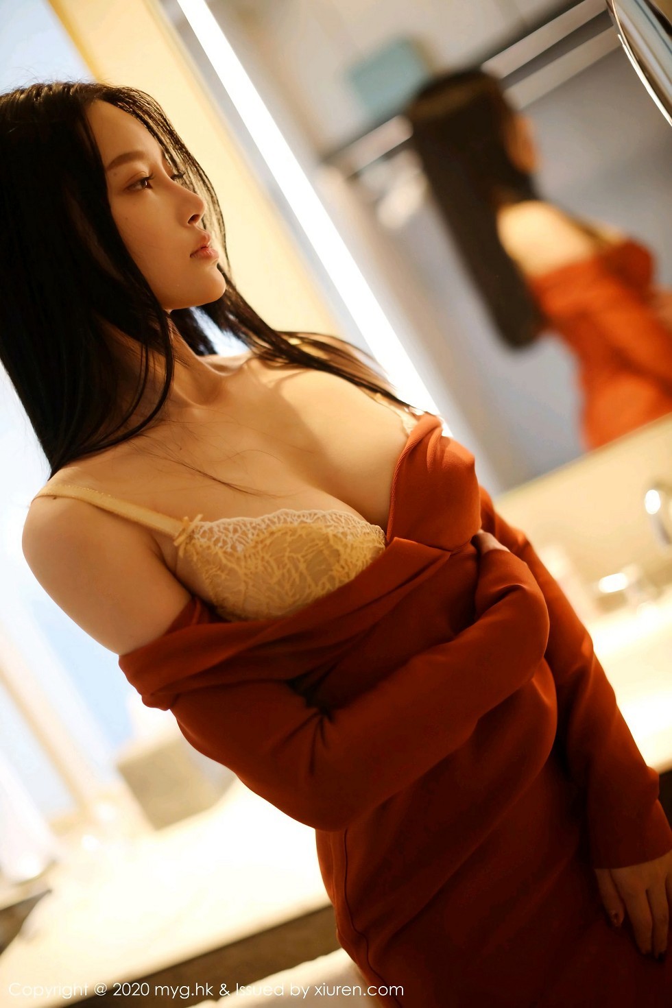 Jpxgyw.com_[MyGirl美媛馆]Vol.466_女神唐琪儿私房脱猩红连身裙露性感内衣蕾丝吊袜诱惑写真45P