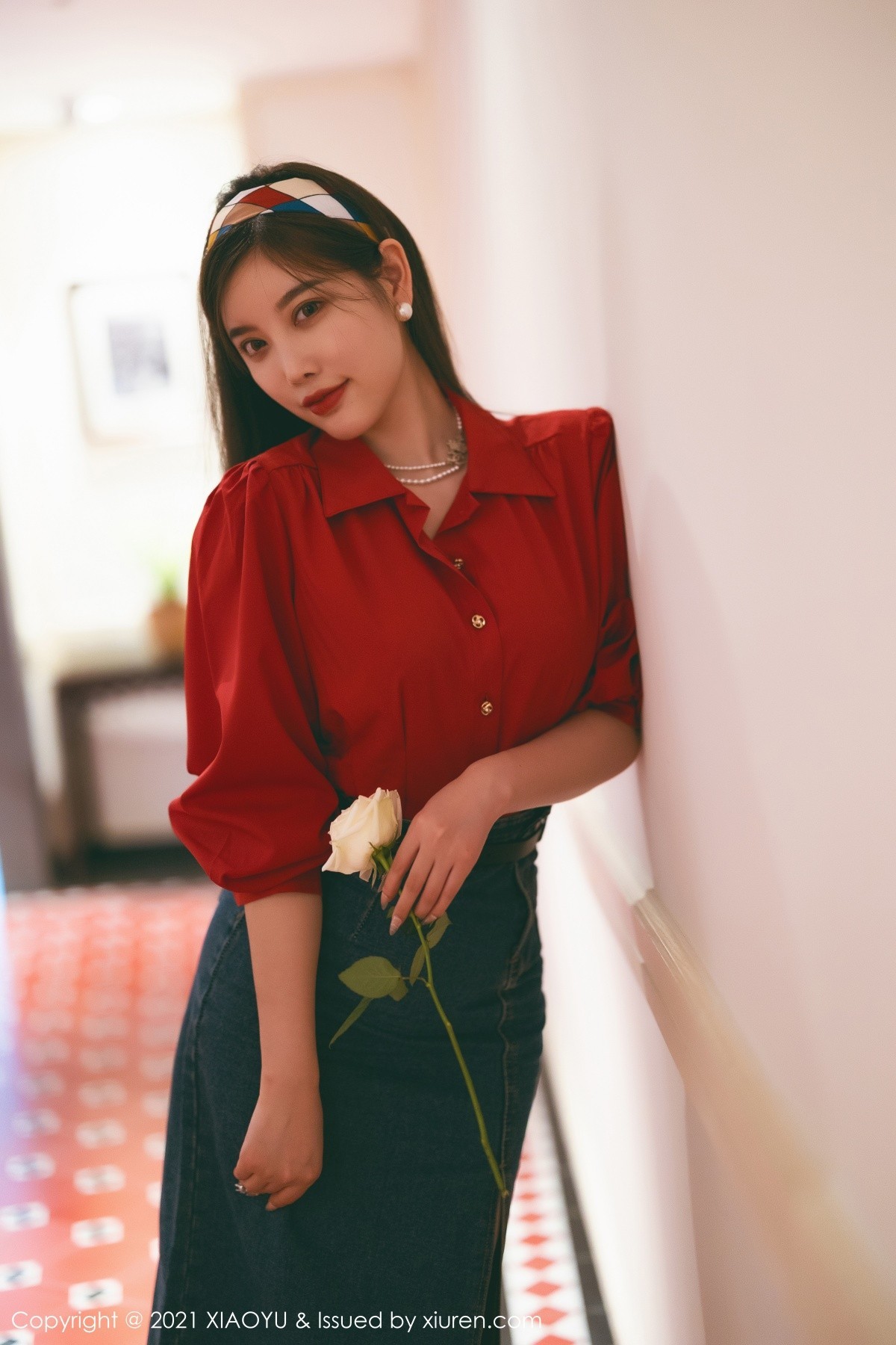 Jpxgyw.com_[XiaoYu画语界]Vol.618_模特杨晨晨Yome民国风主题红衬衫配牛仔裙秀完美身材诱惑写真61P