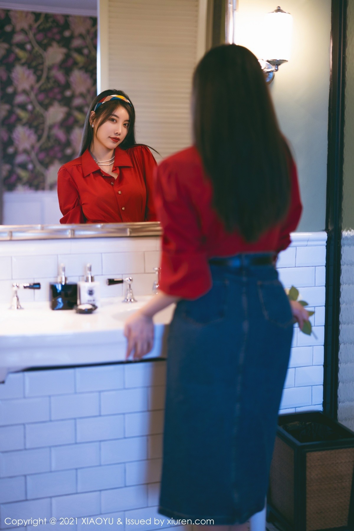 Jpxgyw.com_[XiaoYu画语界]Vol.618_模特杨晨晨Yome民国风主题红衬衫配牛仔裙秀完美身材诱惑写真61P