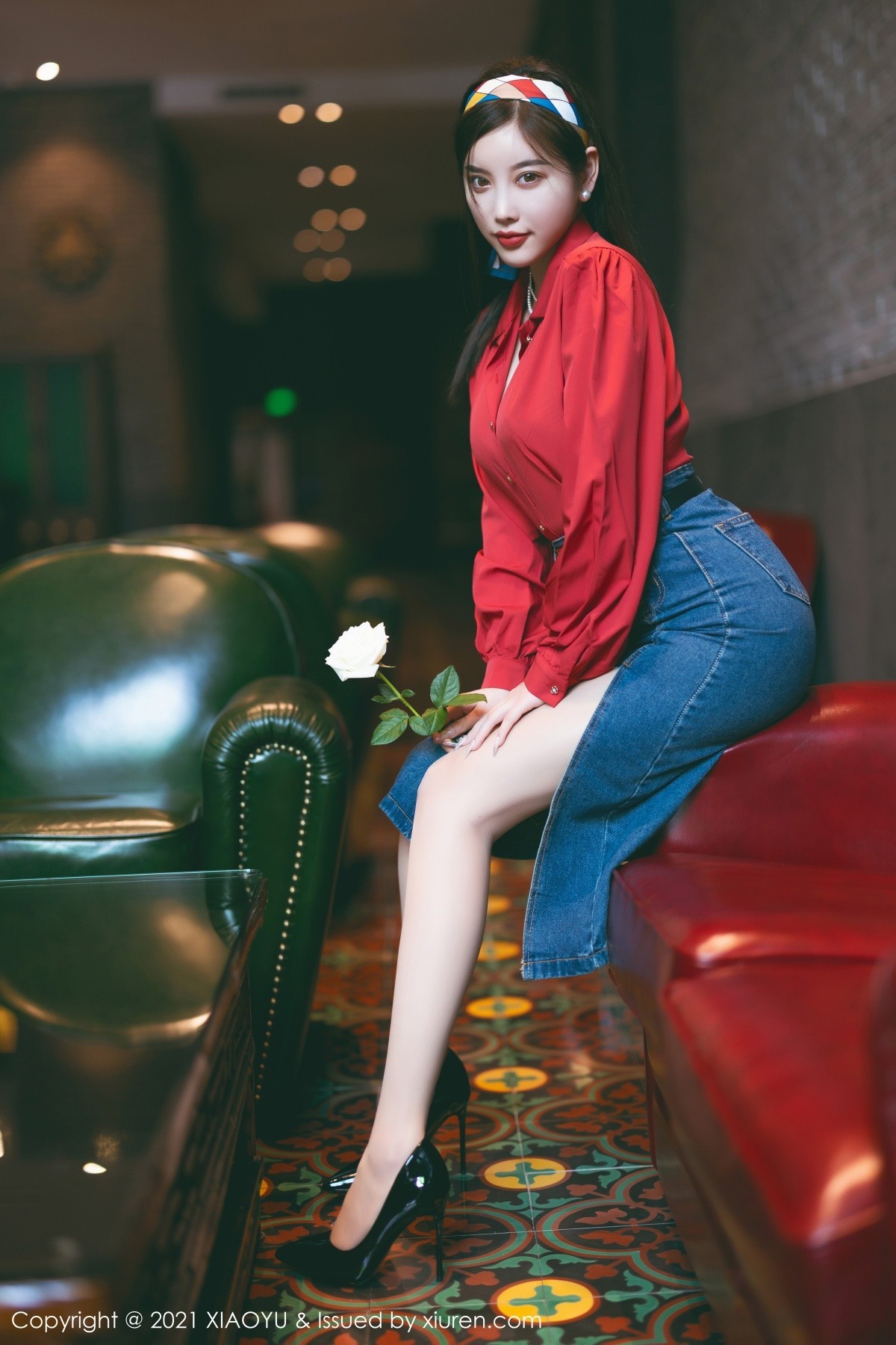Jpxgyw.com_[XiaoYu画语界]Vol.618_模特杨晨晨Yome民国风主题红衬衫配牛仔裙秀完美身材诱惑写真61P