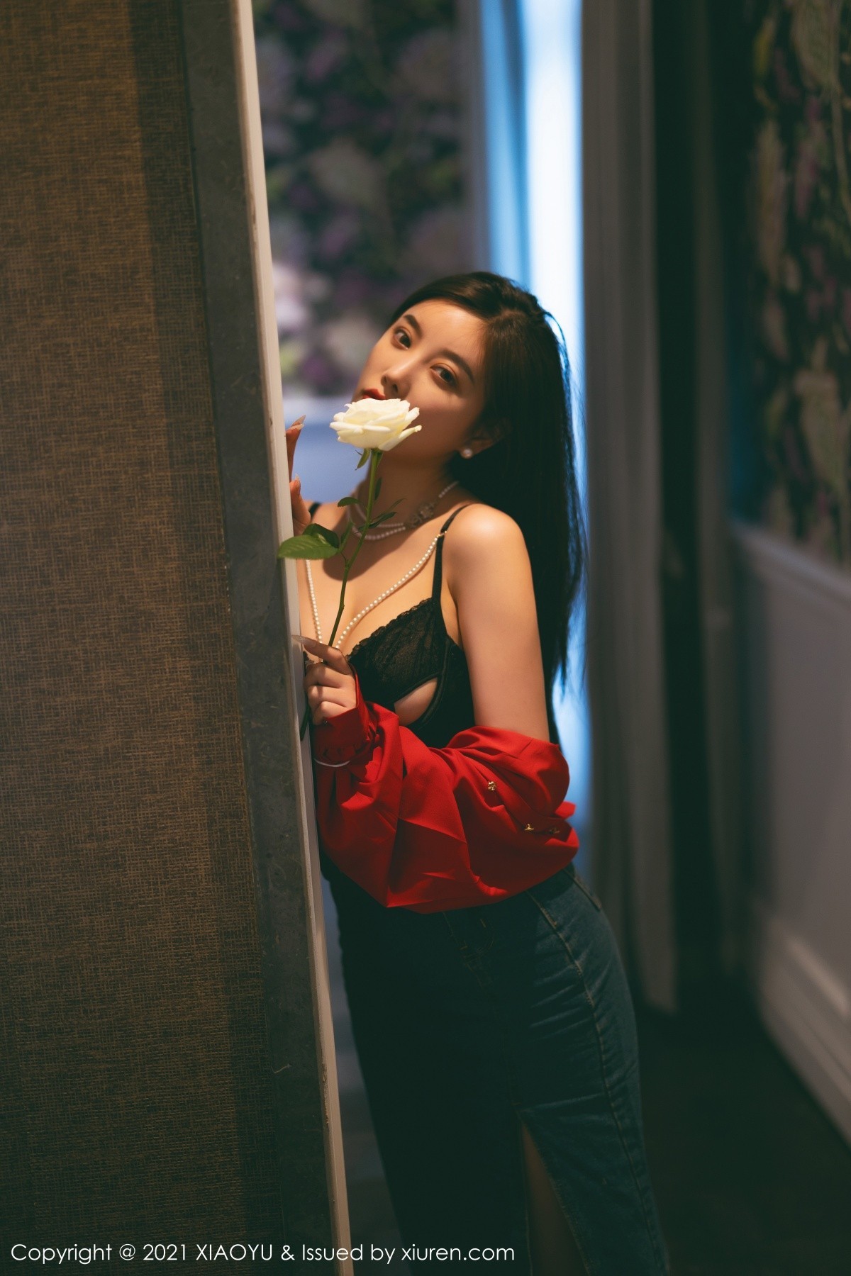 Jpxgyw.com_[XiaoYu画语界]Vol.618_模特杨晨晨Yome民国风主题红衬衫配牛仔裙秀完美身材诱惑写真61P